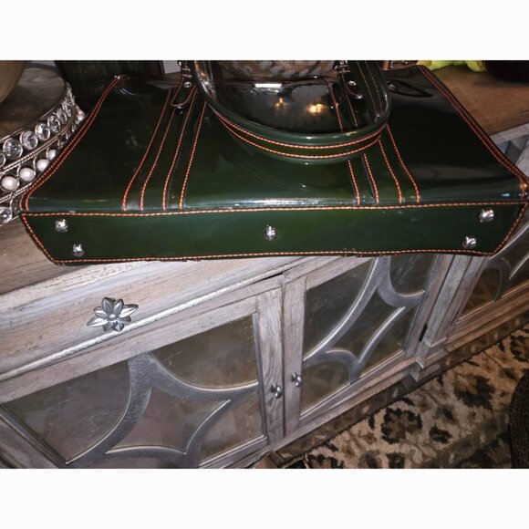 EUC Authentic RARE MCM Vintage Patent Leather Business Bag - Picture 6 of 11